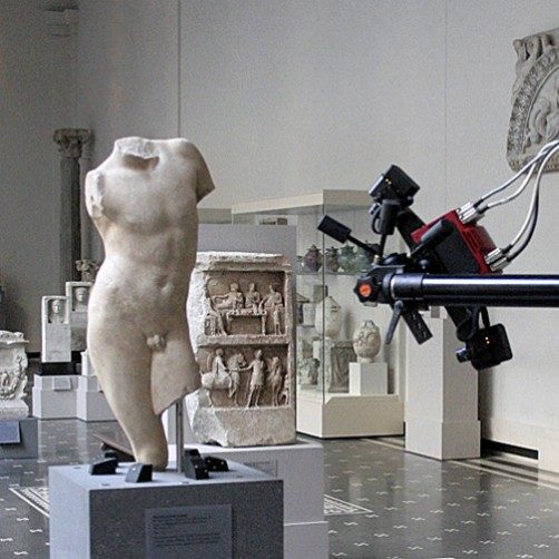 Structured Light 3D Scanning of a Roman Torso. 3D Scanning of a Roman male torso