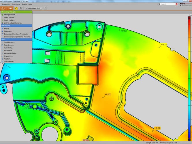 3D Inspection and Analysis and 3D Scanning of a Controller GOM, Scansite 3D 3D Inspection and Analysis of a Controller GOM