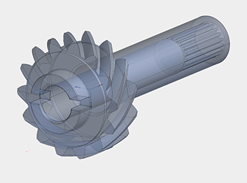 Solidworks CAD model of a pinion gear for a 1938 Talbot-Lago “Teardrop” roadster Solidworks CAD model of a pinion gear for a 1938 Talbot-Lago “Teardrop” roadster