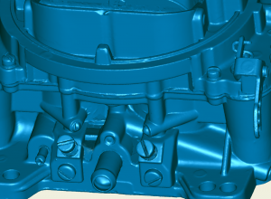 structured light 3D scanned screen shot of high quality 3D scan data