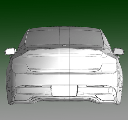 Solidworks CAD model of a Lincoln MKZ Solidworks CAD model of a Lincoln MKZ