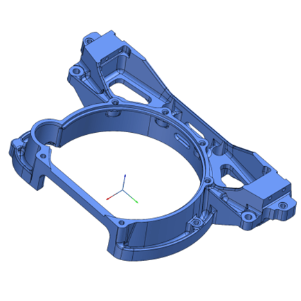 CAD file of Bell housing – reverse engineered from 3D scan data CAD file of Bell housing - reverse engineered from 3D scan data