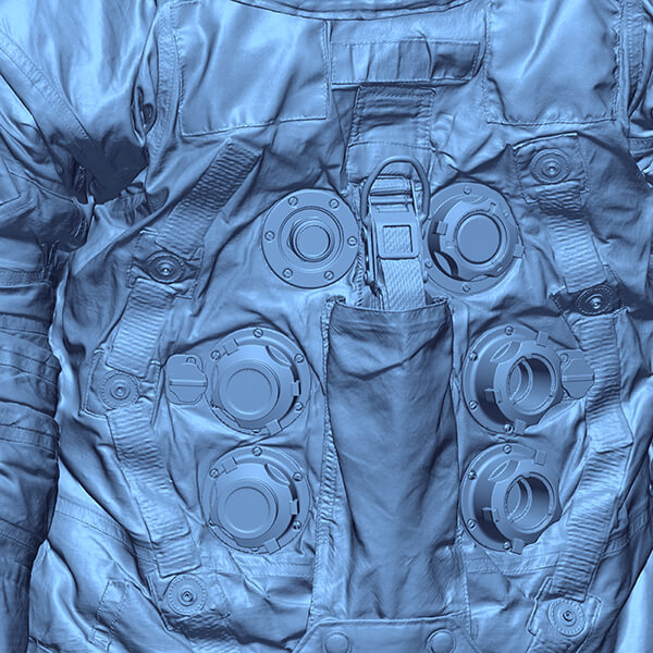 3D scan data of actual space suit worn by Neil Armstrong for moon landing July 20, 1969 3D scan data of actual space suit worn by Neil Armstrong for moon landing July 20, 1969