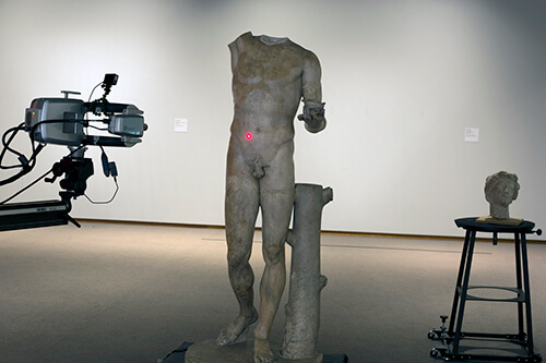 3D scanning of Roman torso of Bacchus. 3D scanning of Roman torso of Bacchus.