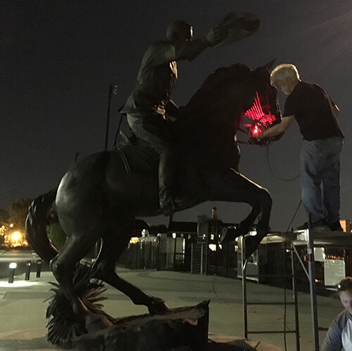 Onsite 3D scanning of an equestrian statue of Theodore Roosevelt in Washington, D.C. Onsite 3D scanning of an equestrian statue of Theodore Roosevelt in Washington, D.C.