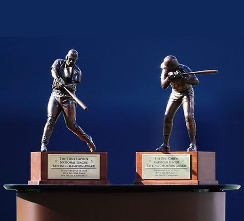 Bronze trophies for Major League Baseball’s Annual Batting Championship awards, created by Scansite 3D using 3D scanning Bronze trophies for Major League Baseball's Annual Batting Championship awards, created by Scansite 3D using 3D scanning