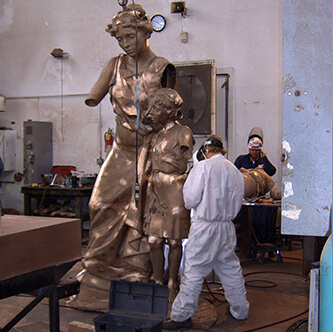 Bronze sculpture at the Utah State Capitol by artists Eugene Daub, Robert Firmin, and Jonah Hendrickson Bronze sculpture at the Utah State Capitol by artists Eugene Daub, Robert Firmin, and Jonah Hendrickson