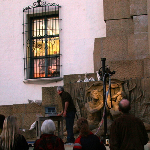 3D scanning the Spirit of the Oceans fountain at the Santa Barbara County court house, Santa Barbara, CA 3D scanning the Spirit of the Oceans fountain at the Santa Barbara County court house, Santa Barbara, CA