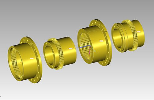 Solidworks CAD assembly for axle of San Francisco Cable Car Solidworks CAD assembly for axle of San Francisco Cable Car